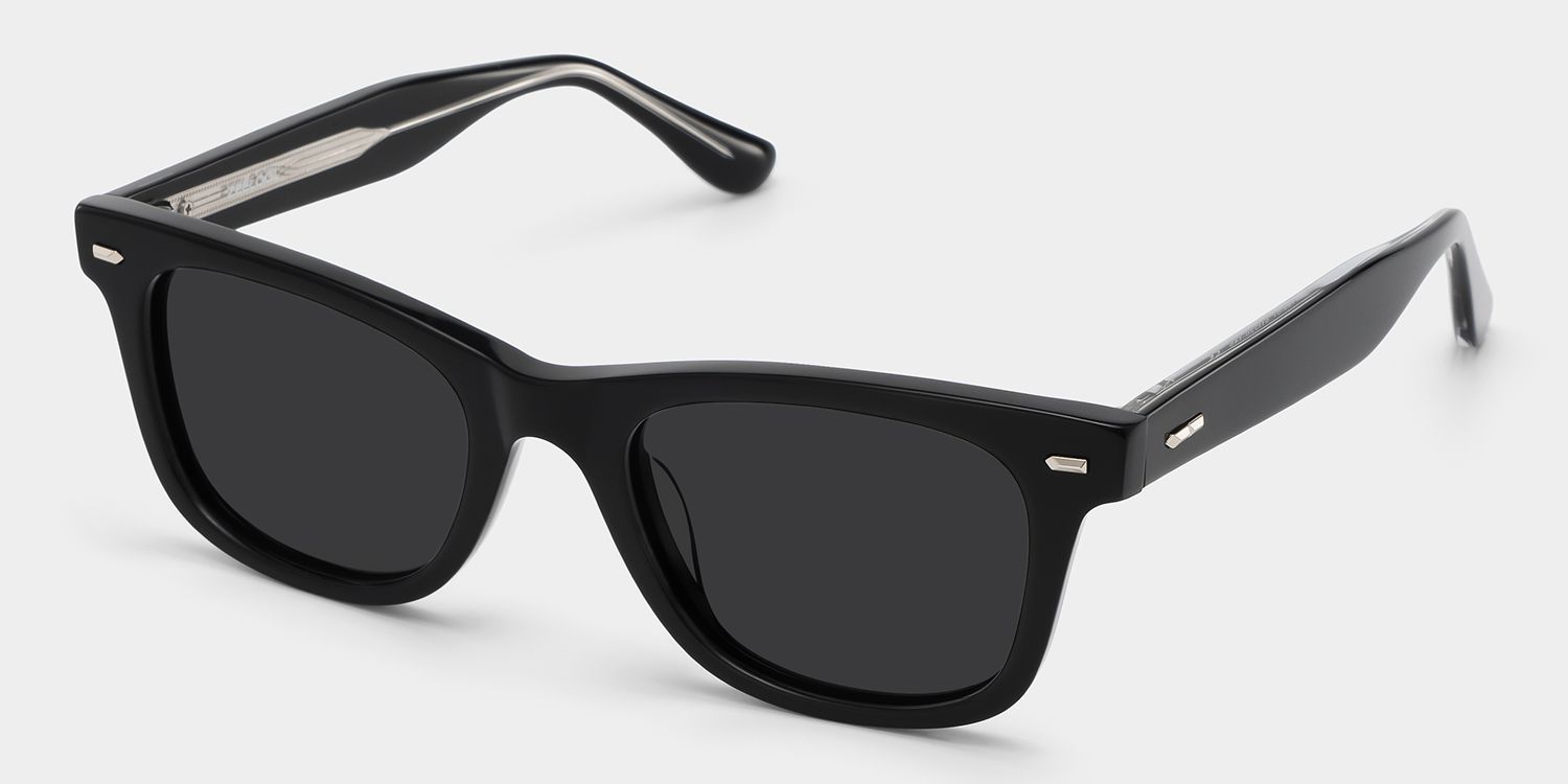 Robert Acetate Black Frame Sunglasses | ZEELOOL CA2