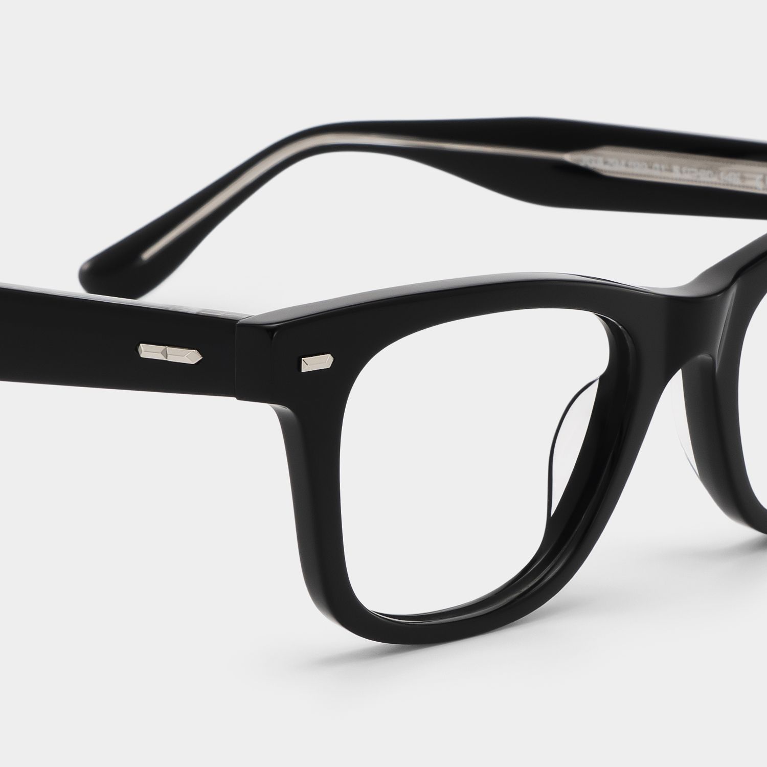 Robert Rectangular Thick Frame Black Glasses Online | ZEELOOL5