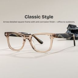 Robert Brown Rectangle Glasses0