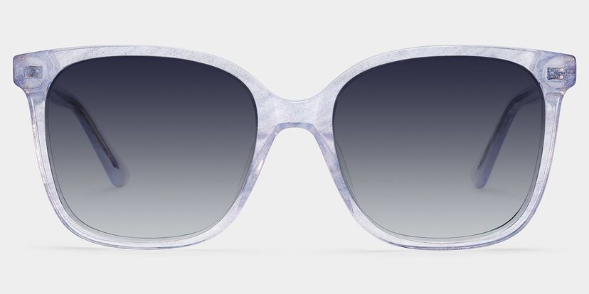 Caroline Clear Square Sunglasses