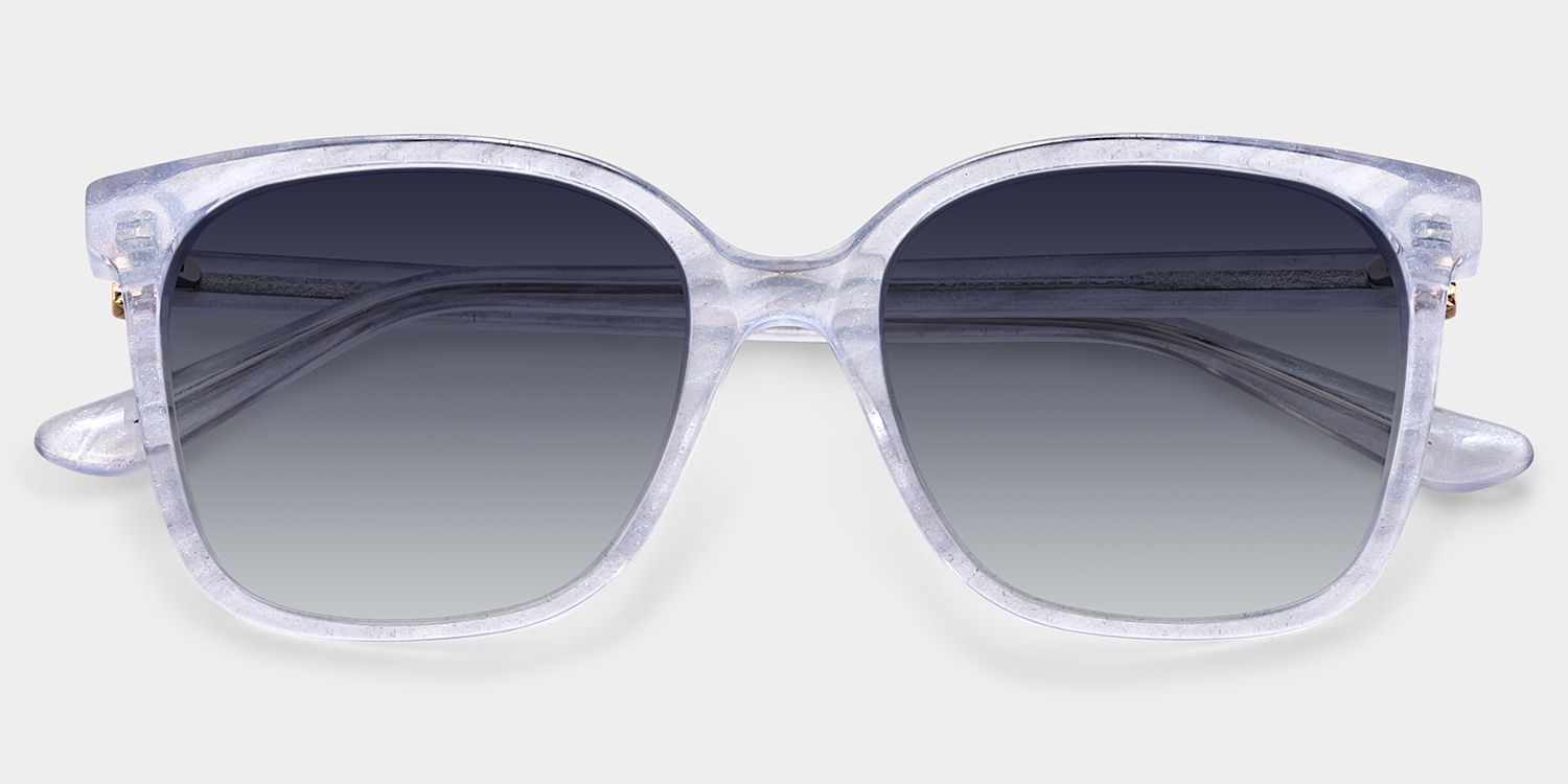 Caroline Square Sunglasses with Acetate Clear Frames | ZEELOOL CA1