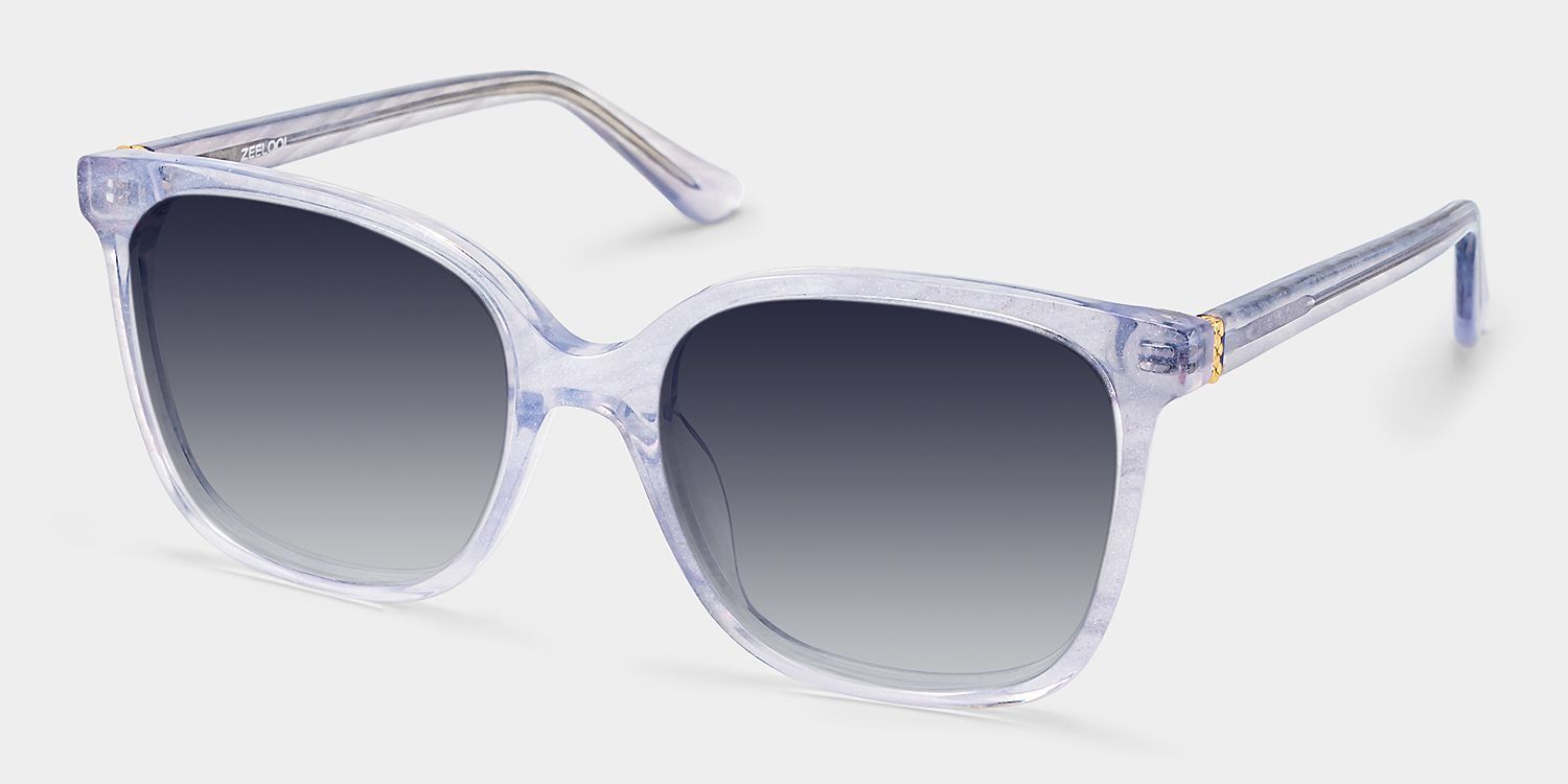 Caroline Square Sunglasses with Acetate Clear Frames | ZEELOOL CA2