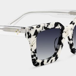Megan Cow print Square Sunglasses4