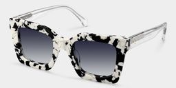 Megan Cow print Square Sunglasses2