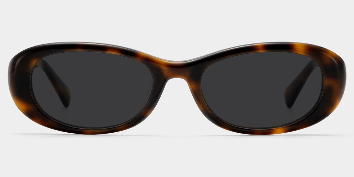Catherine Tortoise Frame Sunglasses with Oval Style | ZEELOOL CA0