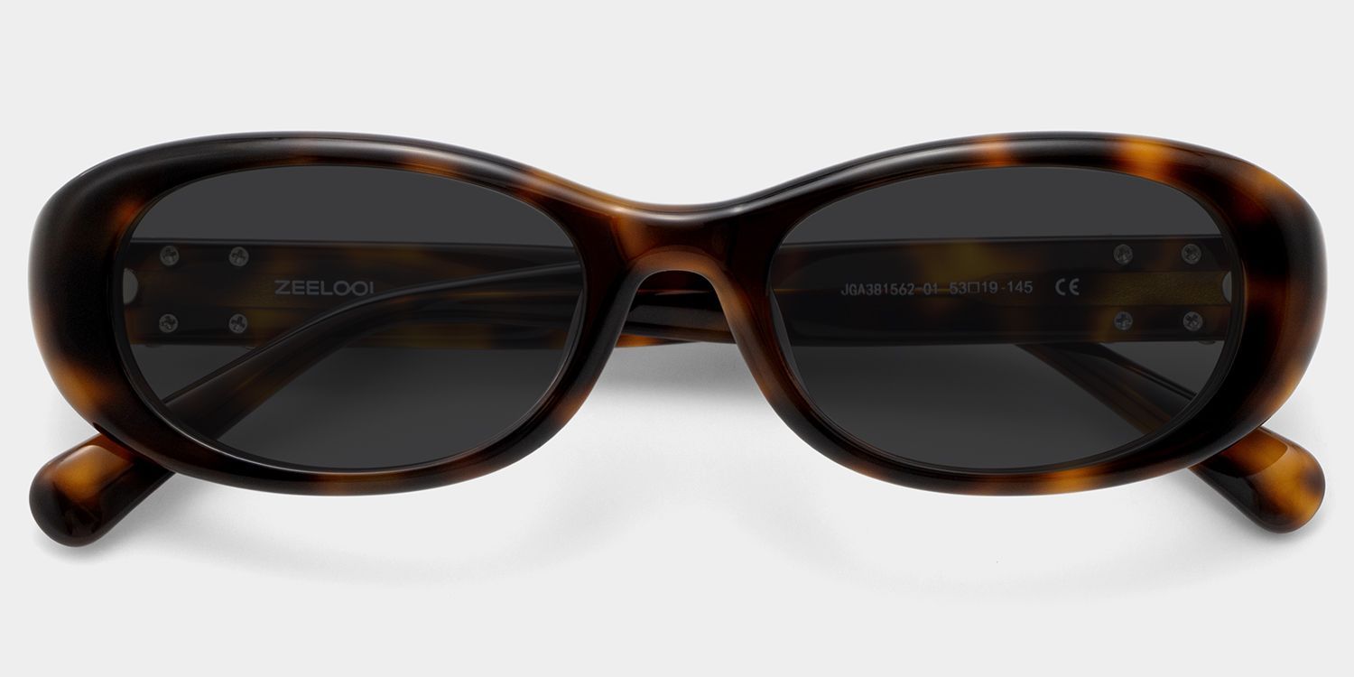 Catherine Tortoise Frame Sunglasses with Oval Style | ZEELOOL CA1