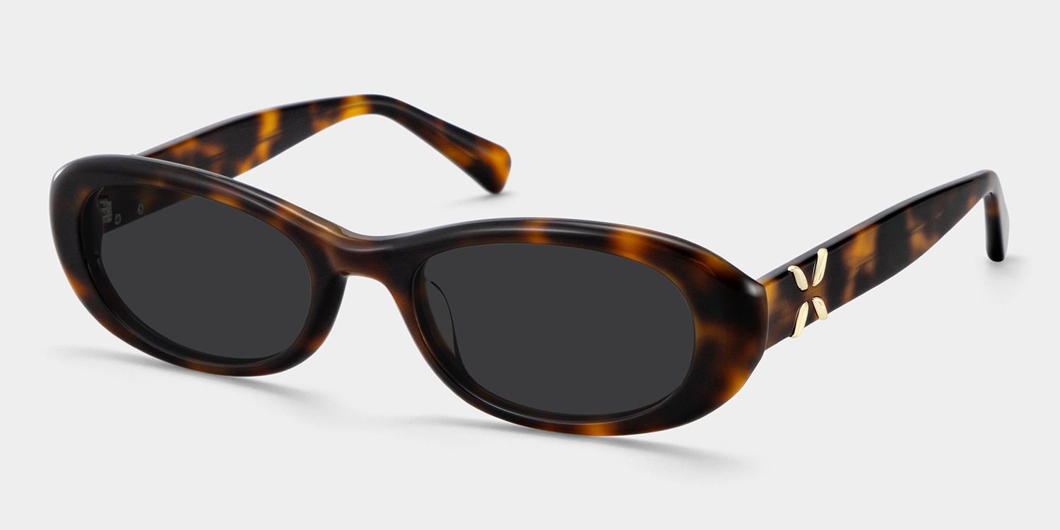 Catherine Tortoise Frame Sunglasses with Oval Style | ZEELOOL CA2