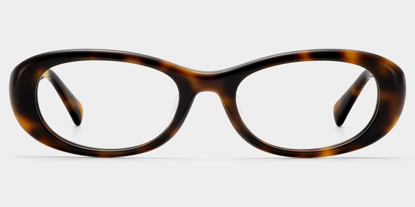 Catherine Tortoise Oval Glasses