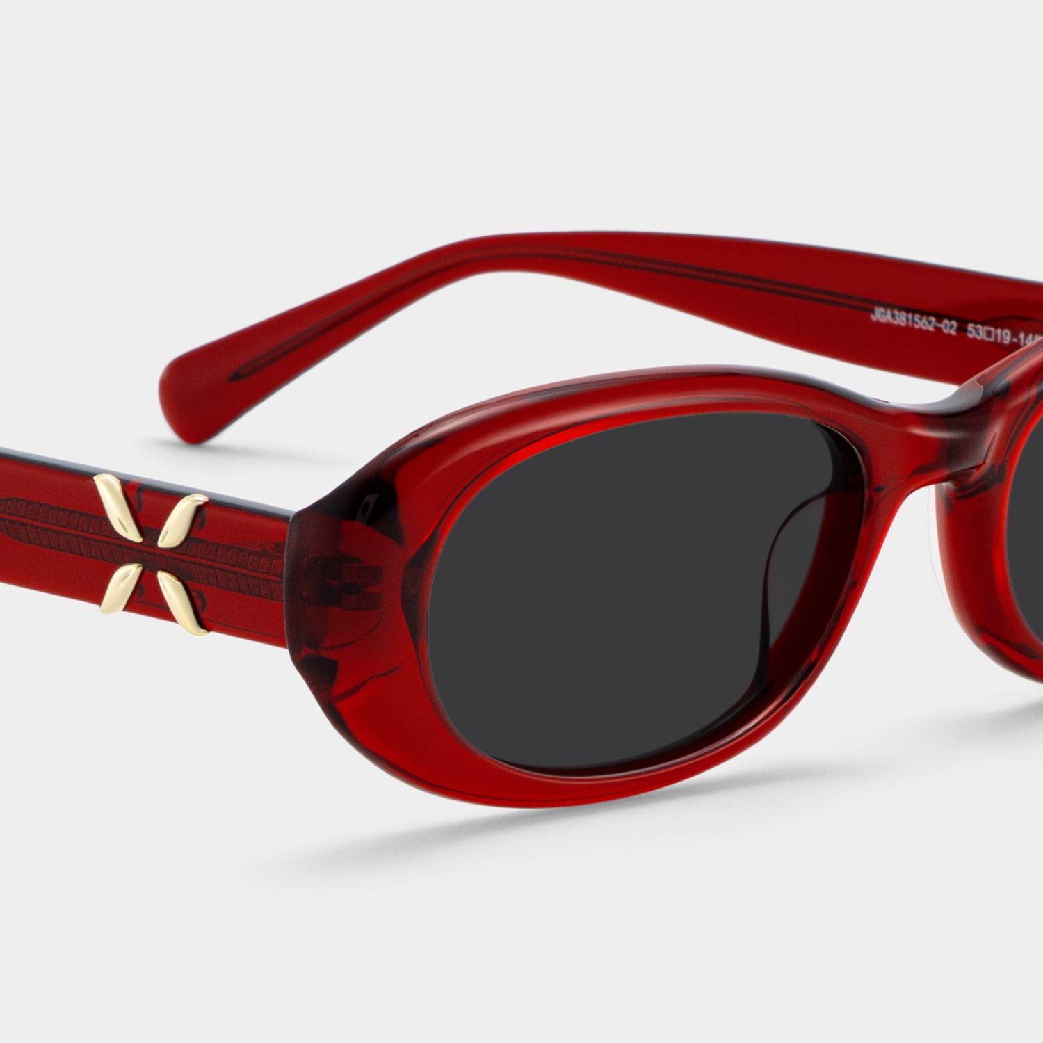 Catherine Oval Red Sunglasses for Women & Men | ZEELOOL CA4