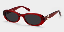Catherine Red Oval Sunglasses2