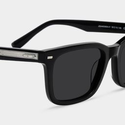 Patrick Black Rectangle Sunglasses4