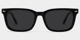 Patrick Black Rectangle Sunglasses0