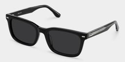 Patrick Black Rectangle Sunglasses2