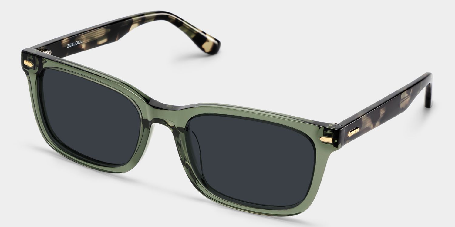 Patrick Green Rectangle Sunglasses to Frame Your Face | ZEELOOL CA2