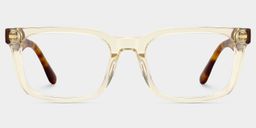 Patrick Clear Yellow Rectangle Glasses1
