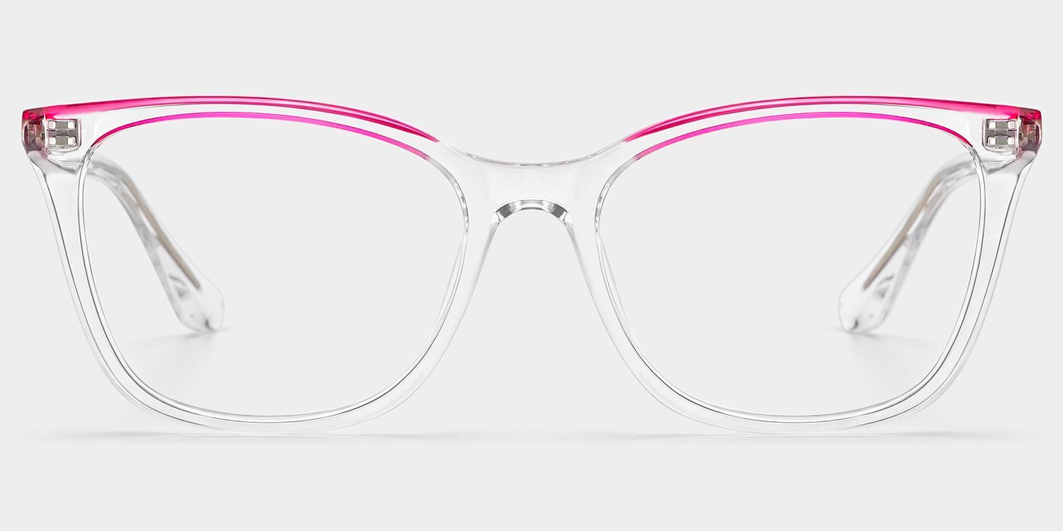 Margaret Cat Eye Clear Color Frame Glasses Online | ZEELOOL1