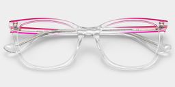 Margaret Clear Cat eye Glasses2