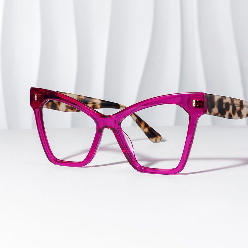 Senica Purple Cat eye Glasses