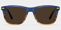 Atlas Two-tone Rectangle Sunglasses0