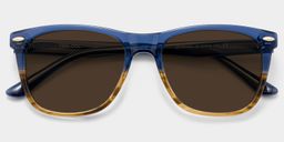 Atlas Two-tone Rectangle Sunglasses1