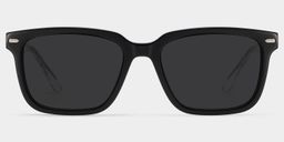 George Black Rectangle Sunglasses0
