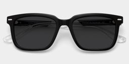George Black Rectangle Sunglasses1