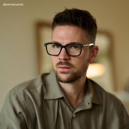 George Black Rectangle Glasses6