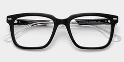 George Black Rectangle Glasses2