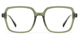 Ember Green Square Glasses1
