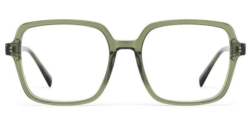 Ember Green Square Glasses