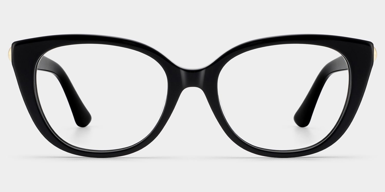 Buy Charlotte Black Cat Eye Frames Glasses Online | ZEELOOL0