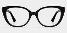 Charlotte Black Cat eye Glasses0