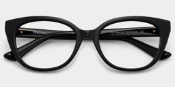 Charlotte Black Cat eye Glasses1