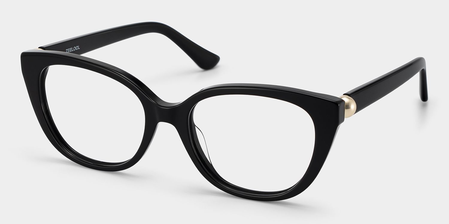 Buy Charlotte Black Cat Eye Frames Glasses Online | ZEELOOL2