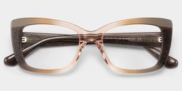 Leona Brown Rectangle Glasses2