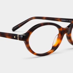 Everly Tortoise Oval Glasses8