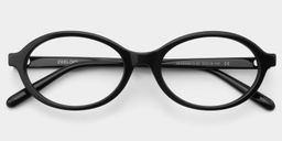Everly Black Oval Glasses4