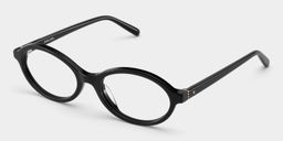Everly Black Oval Glasses5