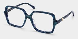Elena Blue Tortoise Square Glasses2