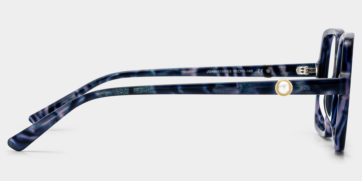 Buy Blue Tortoise Elena Square Eyeglasses | ZEELOOL3