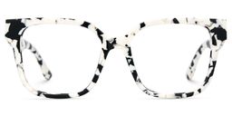 Kerri Cow Print Square Glasses2