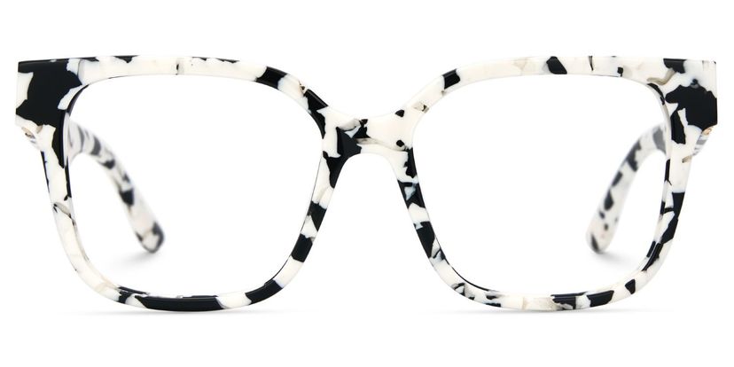 Kerri Cow Print Square Glasses