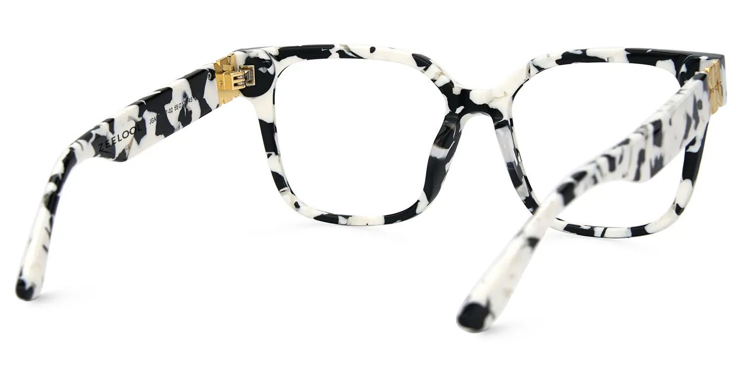 Kerri Wide Cow Print Glasses with Square Frames | Zeelool5