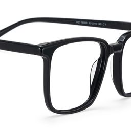 Aidan Black Rectangle Glasses5