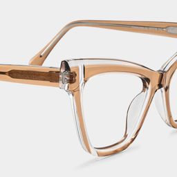 Saucie Brown Cat eye Glasses5