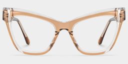 Saucie Brown Cat eye Glasses1