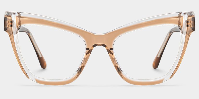 Saucie Brown Cat eye Glasses