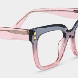 Minguela Gray Pink Square Glasses6