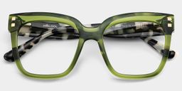 Minguela Green Square Glasses2