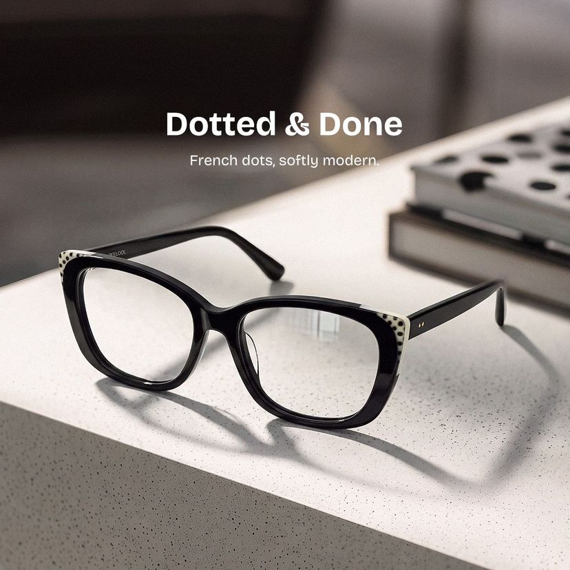 Madeline Black Cat eye Glasses